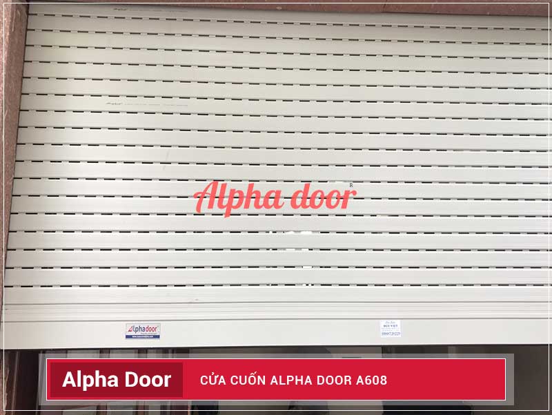 Cửa cuốn nhôm khe thoáng Alpha door A 608