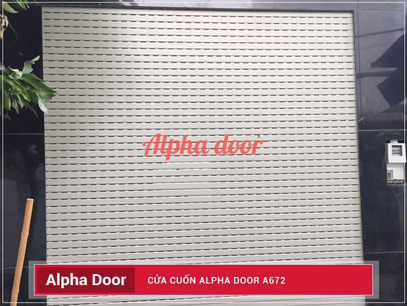 Cửa cuốn nhôm khe thoáng Alpha door A 672