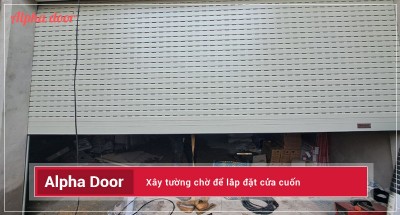 Cách xây tường chờ để lắp đặt cửa cuốn